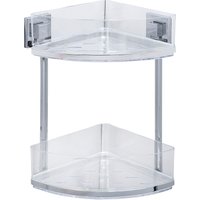 WENKO Eckregal "Vacuum-Loc Quadro" 2 Etagen von Wenko