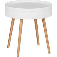 WENKO Finja Beistelltisch Holz braun 49,5 x 49,5 x 51,5 cm von Wenko