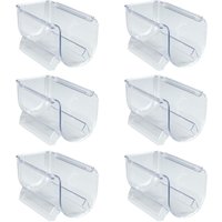 WENKO Flaschenhalter stapelbar, 6er Set, Schrankeinsatz für Flaschen, Transparent, Kunststoff (PET) transparent - transparent von Wenko