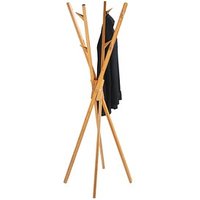 WENKO Kleiderständer Mikado braun Holz 12 Haken 66,5 x 170,0 cm von Wenko