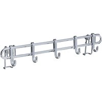Hakenleiste Style mit 5 Haken, 40 cm, Silber glänzend, verchromtes Metall silber glänzend - silber glänzend - Wenko von Wenko