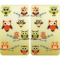 WENKO Herdabdeckplatten Eulen, 2er-Set von Wenko