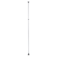WENKO Herkules Teleskopstange für Garderobensystem weiß, grau 7,5 x 7,5 x 165,0 - 300,0 cm von Wenko