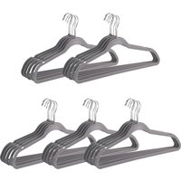 WENKO Kleiderbügel Kunststoff, beflockt, 45 cm von Wenko