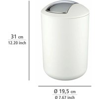 WENKO Kosmetikeimer 6,5 l weiß von Wenko