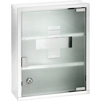 WENKO Medikamentenschrank, (BxHxT): 30 x 40 x 12 cm, Edelstahl, transparent von Wenko