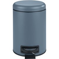 Kosmetik-Treteimer Leman Slateblue 3 l, Kosmetikeimer, Mülleimer, Blau, Stahl blau, Polypropylen schwarz - blau - Wenko von Wenko