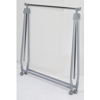 WENKO Rollgarderobe Kleiderständer klappbar chrom, grau von Wenko