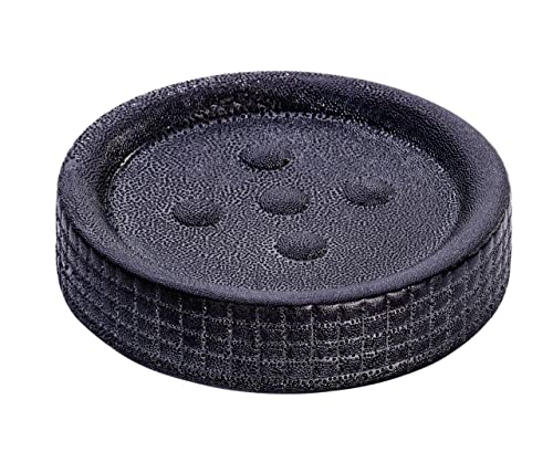 WENKO Seifenablage Polaris Jet Anthrazit Keramik - Seifenschale ideal für Handseife, Keramik, 11 x 2.5 x 11 cm, Anthrazit, 2.5 x 11 x 11 cm WENKO Seifenablage Polaris Jet Anthrazit Keramik - Seifenschale ideal für Handseife, Keramik, 11 x 2.5 x 11 cm, Anthrazit, 2.5 x 11 x 11 cm von WENKO