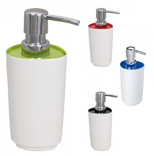 WENKO Seifenspender Alcamo - Melamin - Spender für Seife oder Lotion - Flüssigseife Dispenser - Shampoospender, Farbe:Grün WENKO Seifenspender Alcamo - Melamin - Spender für Seife oder Lotion - Flüssigseife Dispenser - Shampoospender, Farbe:Grün von WENKO