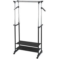 WENKO Teleskop-Garderobe All In schwarz Metall 89,5 x 117,0-169,0 cm von Wenko