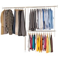 WENKO Teleskop-Garderobe silber Metall 150,0-245,0 x 160,0-202,0 cm von Wenko