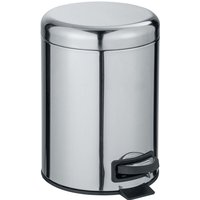 WENKO Kosmetik-Treteimer Leman Edelstahl Glänzend 5 L, 5L, Silber glänzend, Edelstahl rostfrei glänzend, Polypropylen schwarz WENKO Kosmetik-Treteimer Leman Edelstahl Glänzend 5 L, 5L, Silber glänzend, Edelstahl rostfrei glänzend, Polypropylen schwarz von Wenko