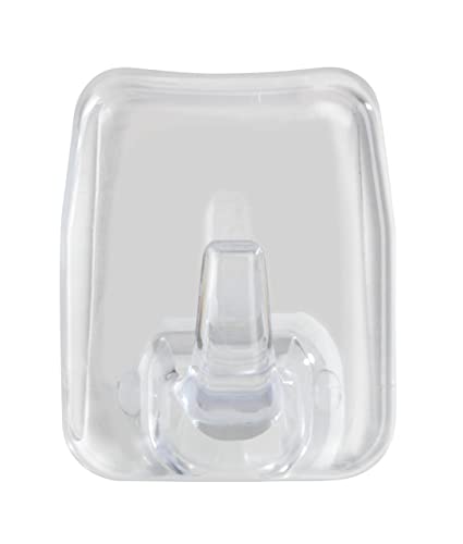 WENKO Universal-Haken Transparent 2er Set - 2er Set, Kunststoff, 4 x 5 x 2.5 cm, Transparent von WENKO