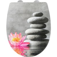 WENKO WC-Sitz "Water Lily mit Relief", (1 St.), Thermoplast von Wenko
