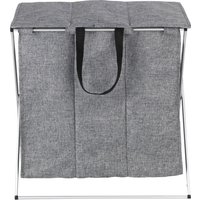 WENKO Wäschekorb "Trio" klappbar, 3-tlg. Aufteilung, grau WENKO Wäschekorb "Trio" klappbar, 3-tlg. Aufteilung, grau von Wenko