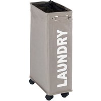 WENKO Wäschesammler, BxHxL: 18,5 x 60 x 40 cm, Polyester - beige von Wenko