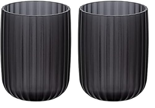 WENKO Zahnputzbecher Agropoli Grau, Zahnbürstenhalter für Zahnbürste und Zahnpasta aus hochwertigem Kunststoff mit plastischer Formgebung und gefrosteter Oberfläche, Ø 7,5 x 10 cm (Packung mit 2) WENKO Zahnputzbecher Agropoli Grau, Zahnbürstenhalter für Zahnbürste und Zahnpasta aus hochwertigem Kunststoff mit plastischer Formgebung und gefrosteter Oberfläche, Ø 7,5 x 10 cm (Packung mit 2) von WENKO
