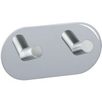 Wand Haken Duo Edelstahl Handtuch Küchen Bad selbstklebend wc Gäste - silber glänzend - Wenko Wand Haken Duo Edelstahl Handtuch Küchen Bad selbstklebend wc Gäste - silber glänzend - Wenko von Wenko
