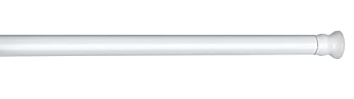 WENKO Teleskop-Duschstange, ausziehbare Duschvorhangstange zum Klemmen – ohne bohren und ohne Rückstände, aus rostfreiem und langlebigem Aluminium, Ø 2 x 110-185 cm, Weiß WENKO Teleskop-Duschstange, ausziehbare Duschvorhangstange zum Klemmen – ohne bohren und ohne Rückstände, aus rostfreiem und langlebigem Aluminium, Ø 2 x 110-185 cm, Weiß von WENKO