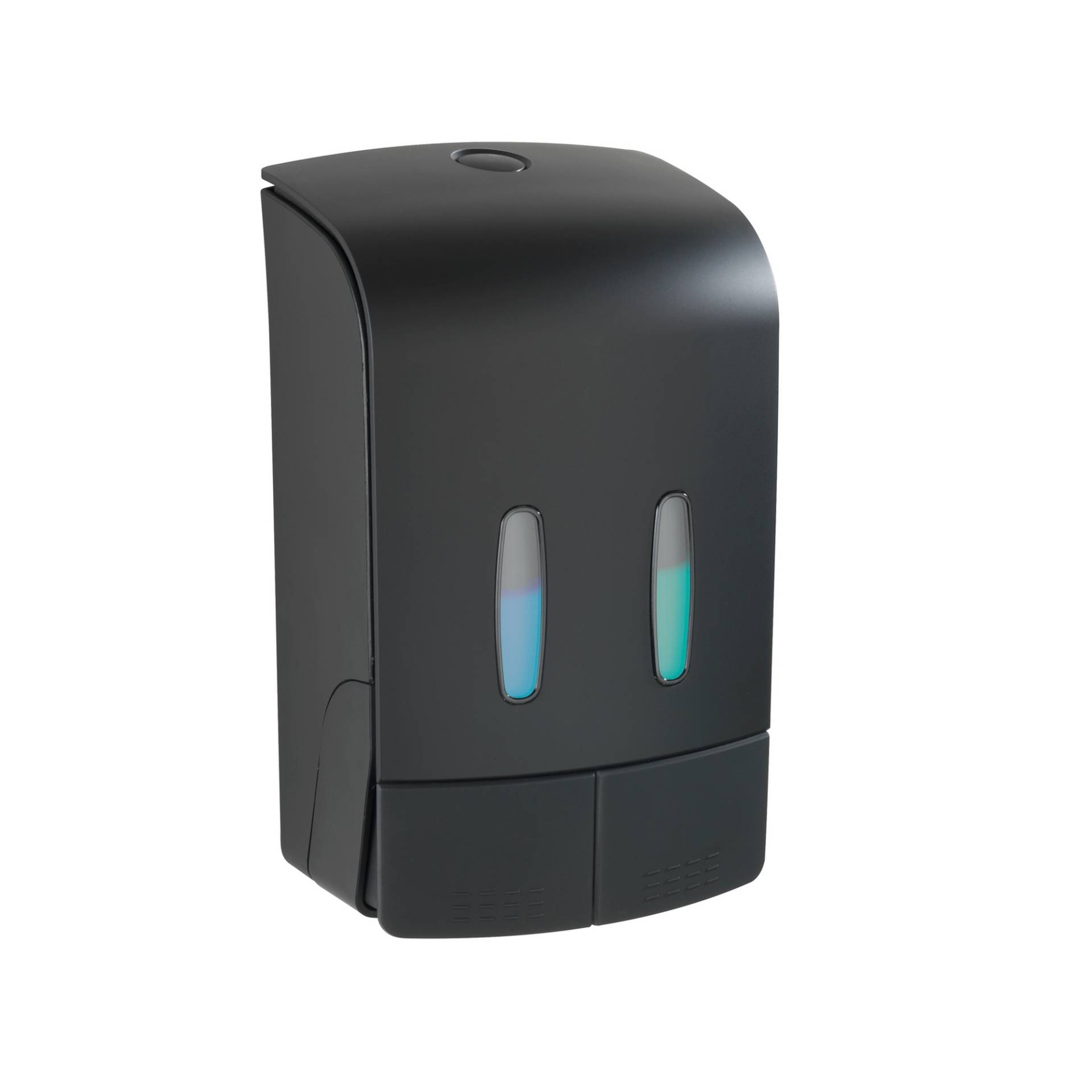 Wenko 2-Kammer Seifenspender 'Tartas' schwarz, je Kammer 480 ml Wenko 2-Kammer Seifenspender 'Tartas' schwarz, je Kammer 480 ml von Wenko