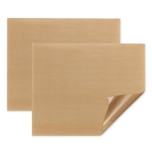 Maximex Dauer-Backfolie Braun, 2er Set, eckig, Wiederverwendbare Dauerbackfolie, Hitzebeständig bis 260°C, Reißfest, Kein Anbacken mehr, Spülmaschinengeeignet, zuschneidbar, Thermoplast, 42x36 cm von Maximex