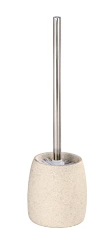 WENKO WC-Garnitur Mod. Goa, Toilettenbürstenhalter aus schwerem Kunststein (Polyresin) im natürlichen Stein-Look, inkl. Toilettenbürste mit auswechselbarem Bürstenkopf, Ø 11,8 cm x 38,5 cm, Beige WENKO WC-Garnitur Mod. Goa, Toilettenbürstenhalter aus schwerem Kunststein (Polyresin) im natürlichen Stein-Look, inkl. Toilettenbürste mit auswechselbarem Bürstenkopf, Ø 11,8 cm x 38,5 cm, Beige von WENKO