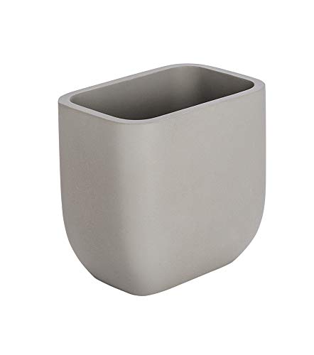 Wenko Zahnputzbecher Concrete, Polyresin, grau, 6.6 x 9.6999999999999993 x 9.4 cm von WENKO