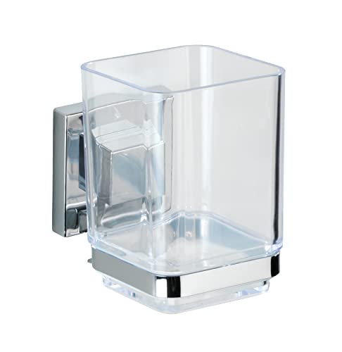 WENKO Vacuum-Loc® Zahnputzbecher Quadro Edelstahl von WENKO