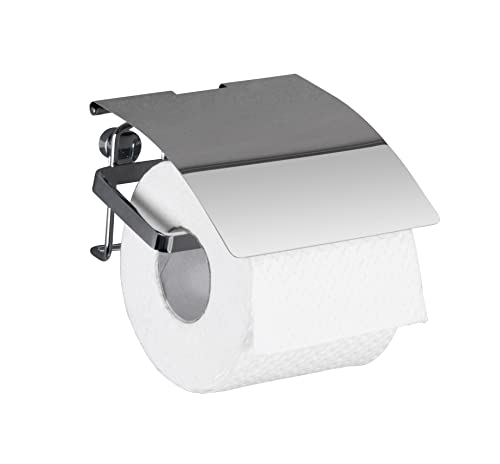 WENKO Toilettenpapierhalter Premium Edelstahl - Rollenhalter, Edelstahl rostfrei, 12.5 x 9 x 13 cm, Glänzend von WENKO