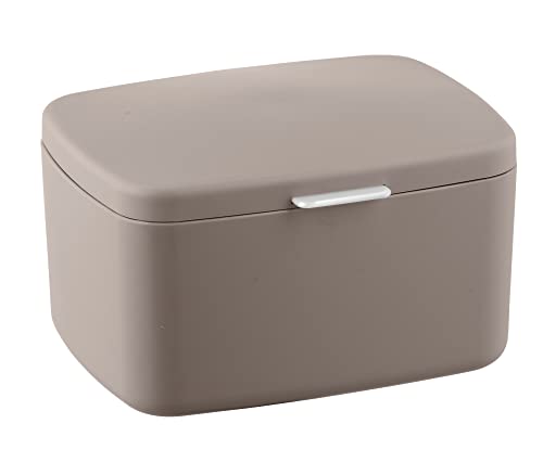 WENKO Badbox Barcelona, universell einsetzbare Box mit Deckel zur Aufbewahrung von Utensilien in Bad, Küche & Haushalt, aus bruchsicherem Spezialkunststoff, BPA-frei, 19,5 x 11 x 16 cm, Taupe WENKO Badbox Barcelona, universell einsetzbare Box mit Deckel zur Aufbewahrung von Utensilien in Bad, Küche & Haushalt, aus bruchsicherem Spezialkunststoff, BPA-frei, 19,5 x 11 x 16 cm, Taupe von WENKO