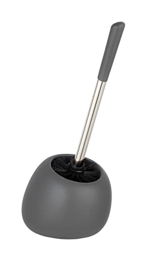 WENKO WC-Garnitur Polaris, hochwertiger Toilettenbürstenhalter aus edler Keramik, für Bad & Gäste-WC, inklusive Toilettenbürste mit auswechselbarem Bürstenkopf Ø 7,5 cm, 15 x 34,5 x 14,5 cm, Grau matt, 34.5 x 14.5 x 17 cm WENKO WC-Garnitur Polaris, hochwertiger Toilettenbürstenhalter aus edler Keramik, für Bad & Gäste-WC, inklusive Toilettenbürste mit auswechselbarem Bürstenkopf Ø 7,5 cm, 15 x 34,5 x 14,5 cm, Grau matt, 34.5 x 14.5 x 17 cm von WENKO