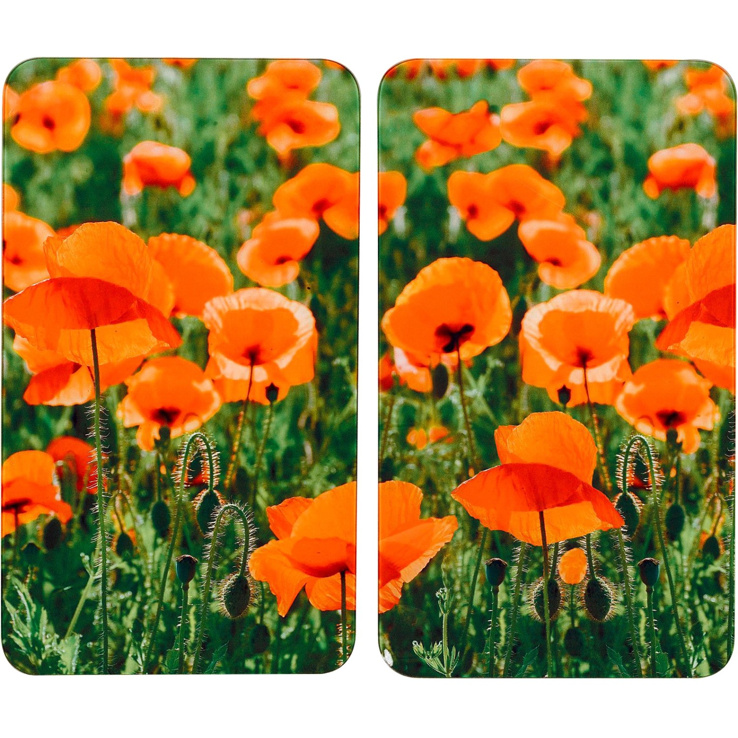 Wenko Herdabdeckplatte Universal Mohnfeld 2er-Set für alle Herdarten Wenko Herdabdeckplatte Universal Mohnfeld 2er-Set für alle Herdarten von Wenko