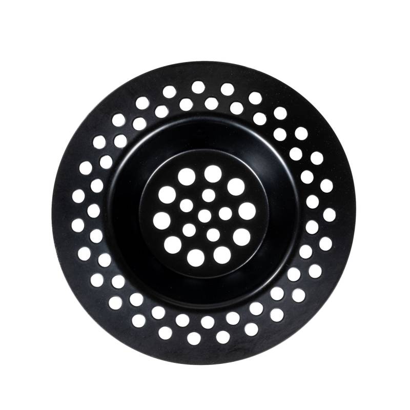 Wenko Abflusssieb Edelstahl schwarz Ø 7 cm, 2 Stück von Wenko