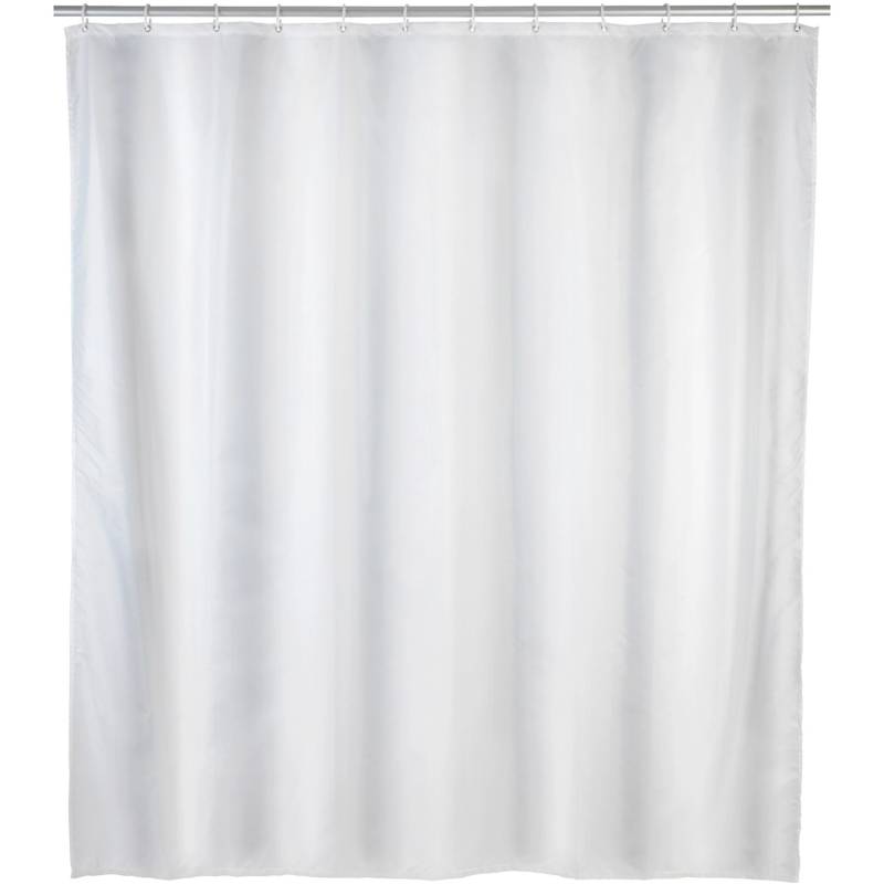 Wenko Anti-Schimmel Duschvorhang Uni Polyester 120 cm x 200 cm Weiß von Wenko