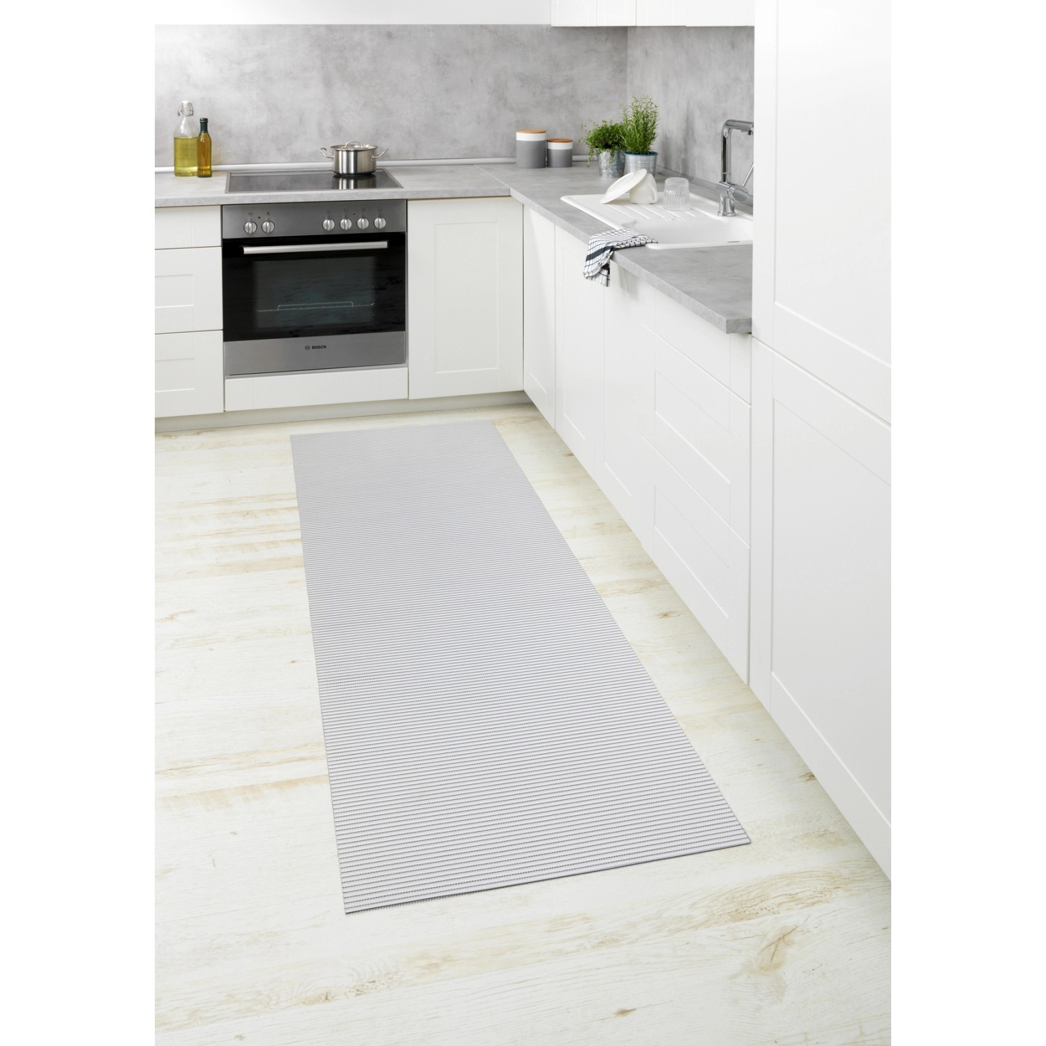 Wenko Badematte Weiß  65 x 200 cm Kunststoff von Wenko