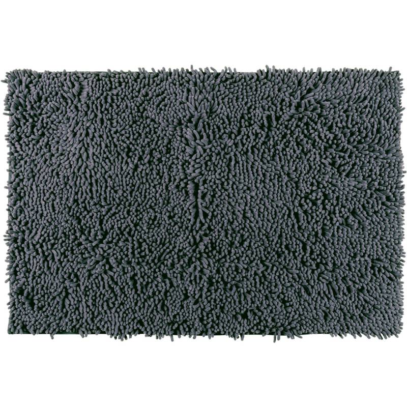 Wenko Badteppich Chenille 50 cm x 80 cm Grau von Wenko