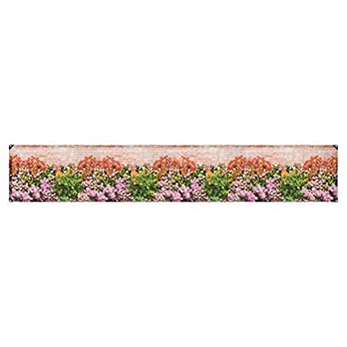 Maximex Sichtschutz Mauer-Blumen 5 m - Inkl. 25 extra langen Kabelbindern, Polyethylen, 85 x 500 cm, Mehrfarbig von WENKO