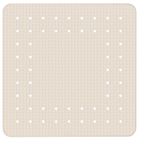 WENKO Duscheinlage Mirasol Beige Antirutsch-Duschmatte mit Saugnäpfen Beige von WENKO