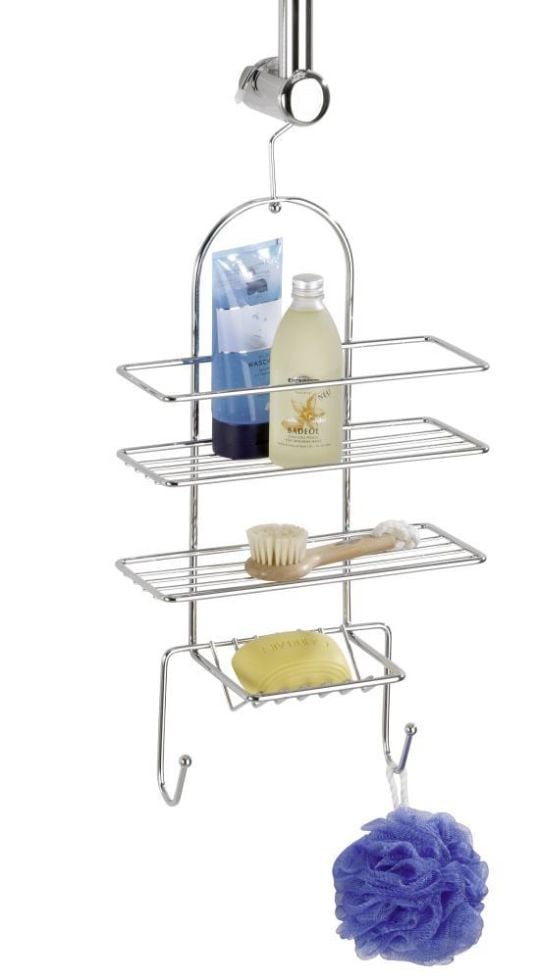 Wenko Duschkorb Exclusiv Stahl, chrom, 2 Ablagen von Wenko
