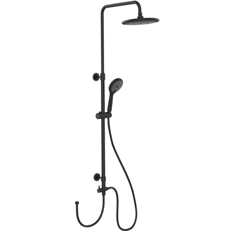 Wenko Duschsystem 'Watersaving' schwarz matt 75 - 120 cm von Wenko