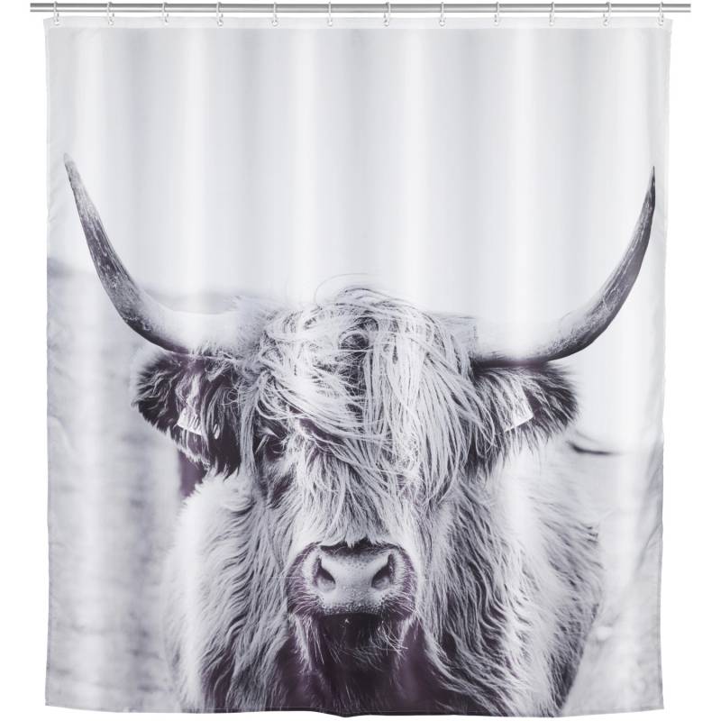 Wenko Duschvorhang Yak Polyester 180 cm x 200 cm waschbar von Wenko