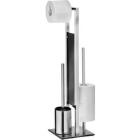Wenko Edelstahl Stand WC-Garnitur RIVALTA, Edelstahl von Wenko