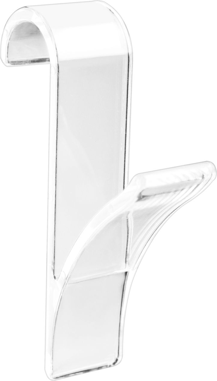 Wenko Haken für Handtuchheizkörper Kunststoff, transparent, 2er-Set von Wenko