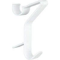 Wenko Haken für Handtuchheizkörper Polystyrol, weiß, universal Handtuchhaken von Wenko