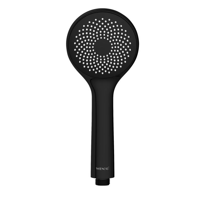 Wenko Handbrause 'Watersaving' schwarz matt Ø 9,5 cm 1 Strahlart von Wenko