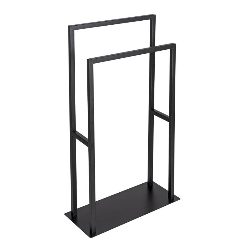 Wenko Handtuchständer 'Rivaltana' schwarz 2 Stangen 46 x 20 x 80 cm von Wenko