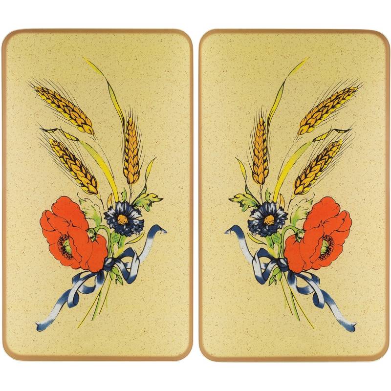 Wenko Herdabdeckplatte Universal 2er Set Kornblumen von Wenko
