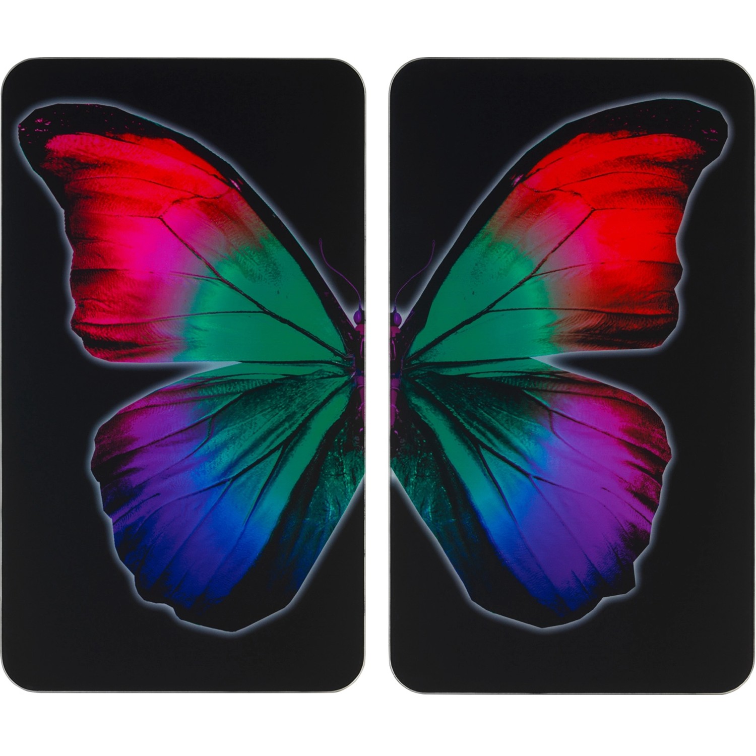 Wenko Herdabdeckplatten Universal Butterfly by Night 2er Set Mehrfarbig Wenko Herdabdeckplatten Universal Butterfly by Night 2er Set Mehrfarbig von Wenko