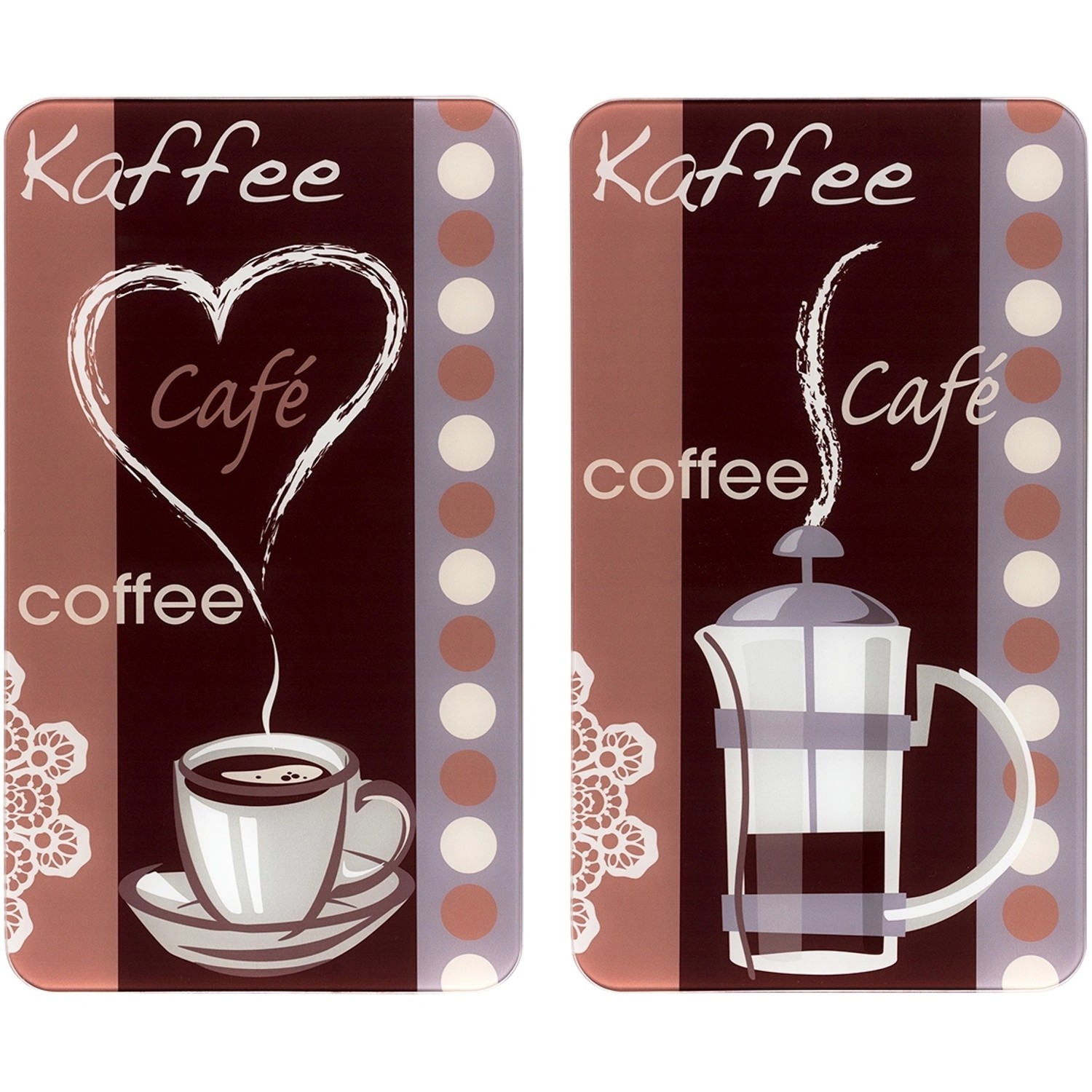 Wenko Herdabdeckplatten Universal Kaffeeduft 2er Set Mehrfarbig Wenko Herdabdeckplatten Universal Kaffeeduft 2er Set Mehrfarbig von Wenko